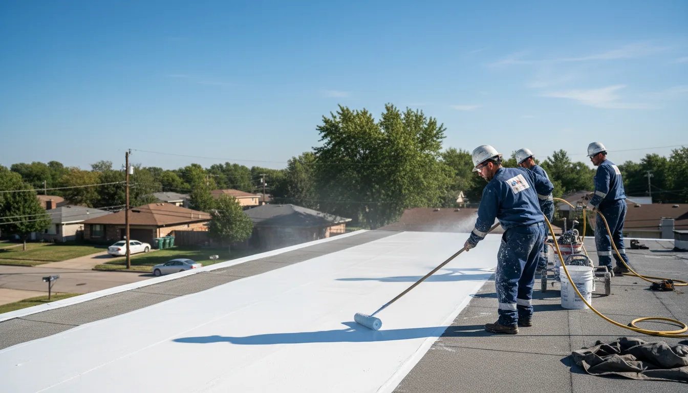 Commercial roof coating in Elmira, CA near me